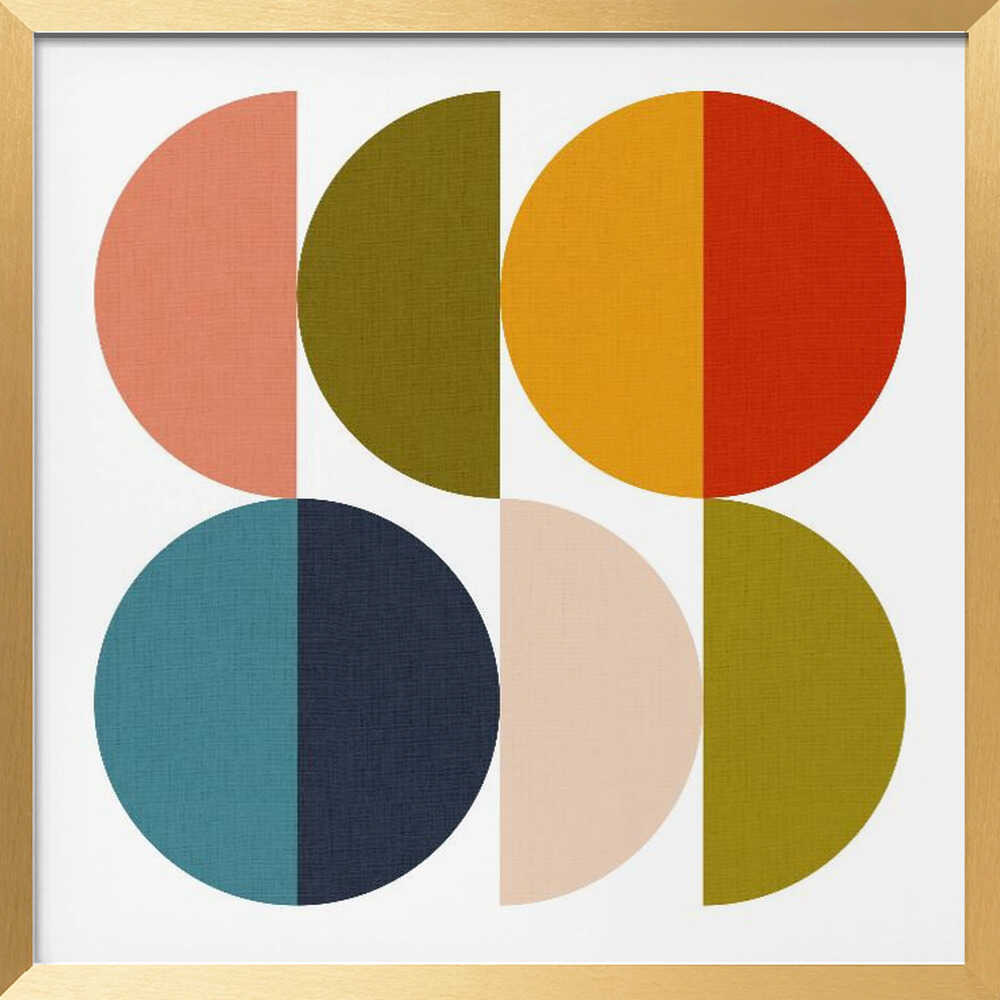 Mid Century Geometric Color Play 2