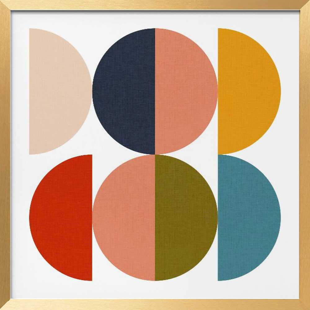 Mid Century Geometric Color Play 1