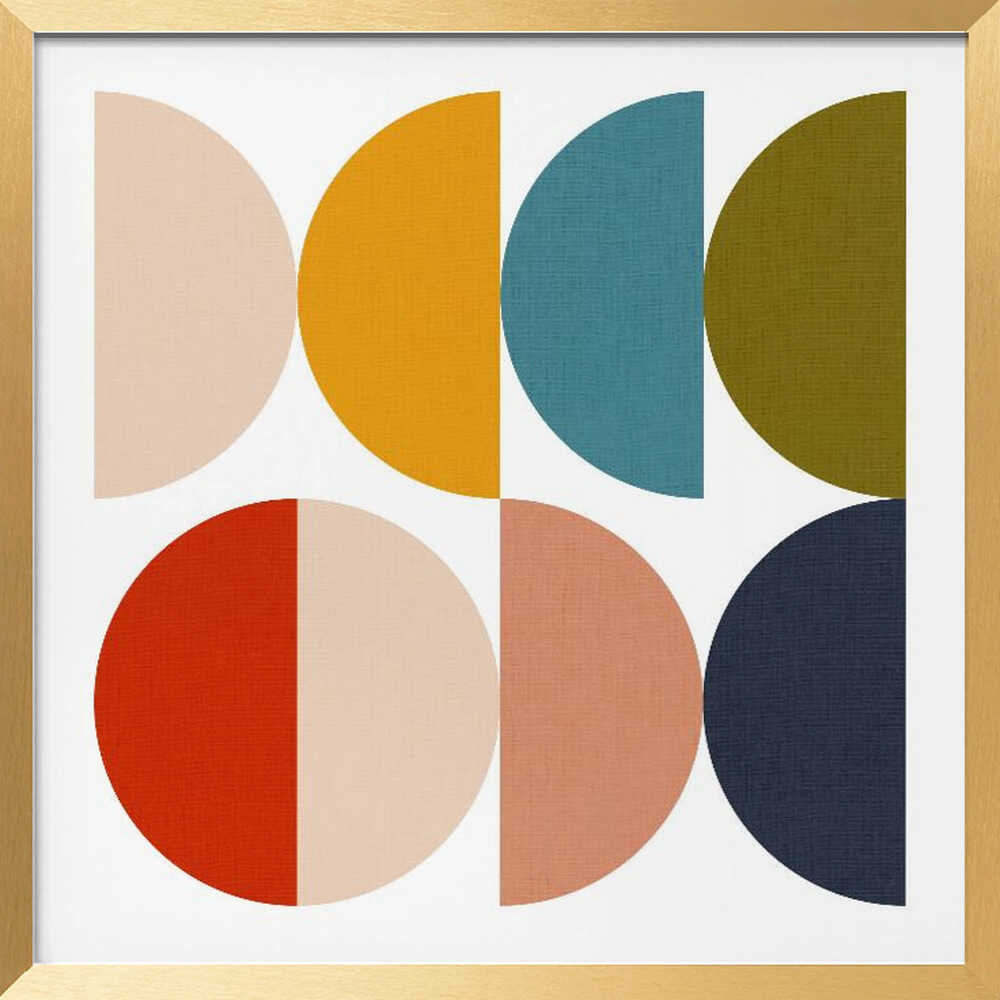 Mid Century Geometric Color Play