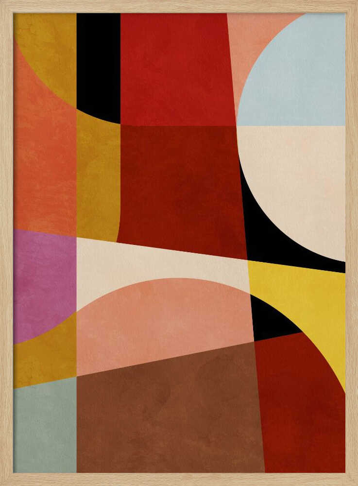 Warm Colors Bauhaus Geometry2