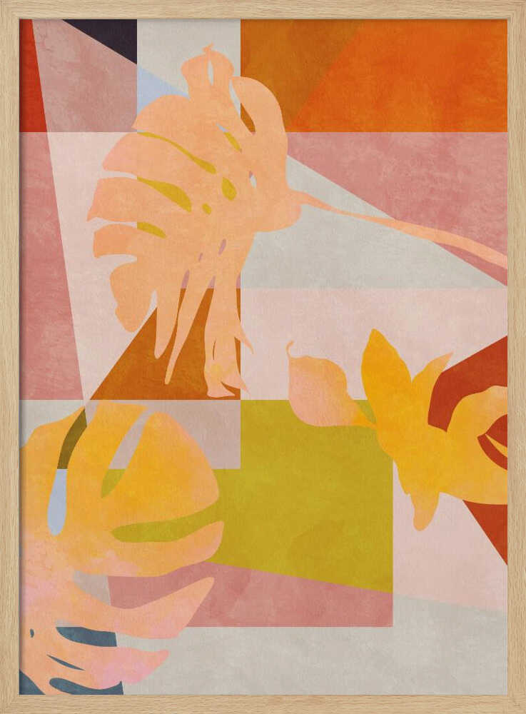 Organic Bauhaus Geometry Leaves
