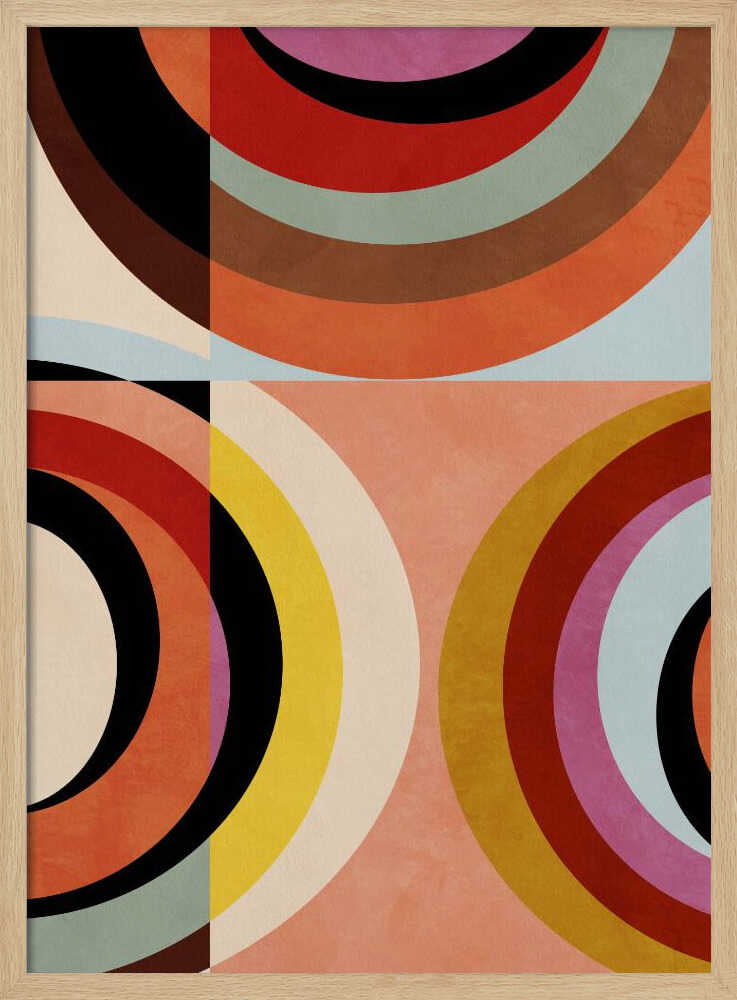 Warm Colors Bauhaus Geometry3