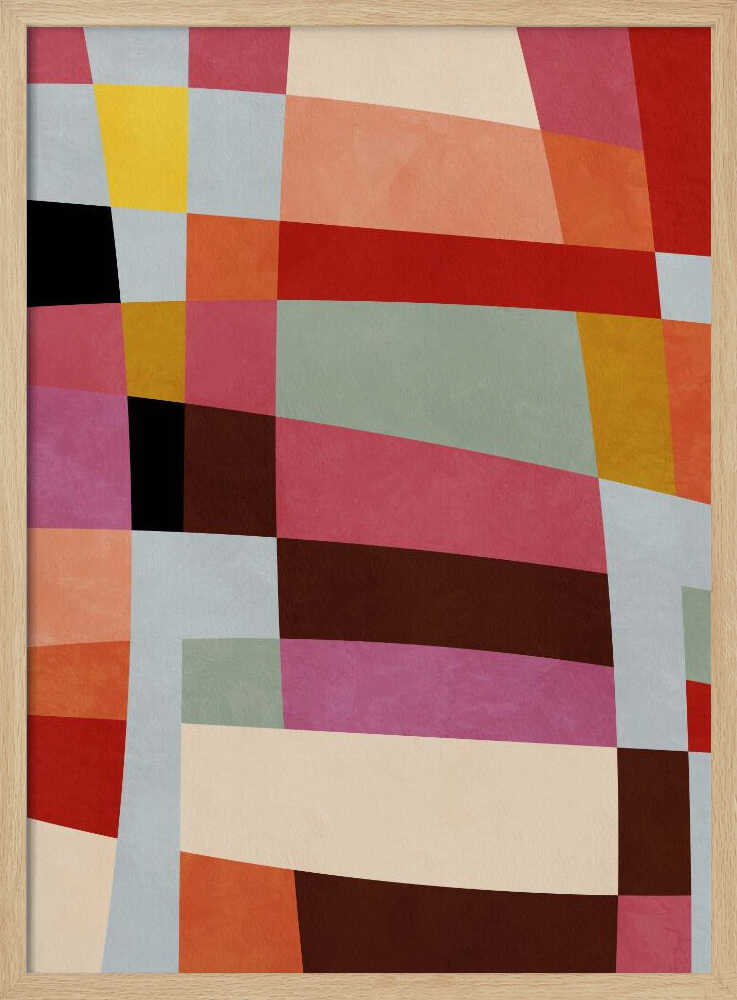 Warm Colors Bauhaus Geometry4