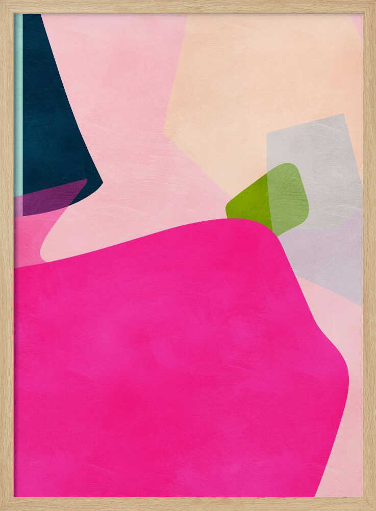 Pink pastel shape