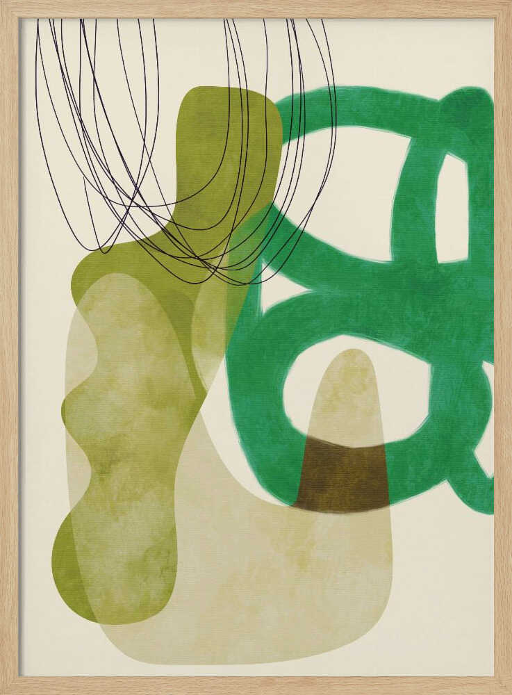 Painted Lines Green Tan Kopie