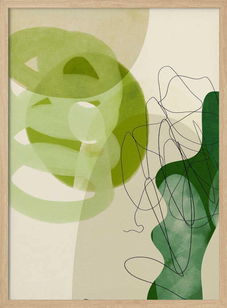 Painted Lines Green Tan 3 Kopie