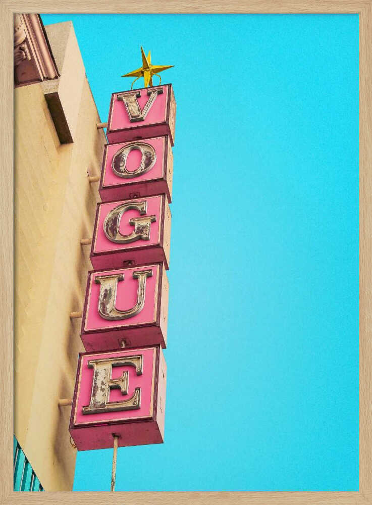 Vogue Theatre Sign in Hollywood