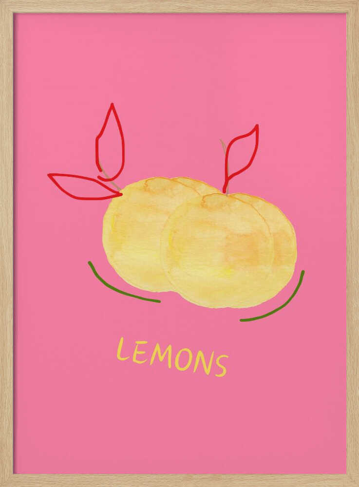 Vibrant Pink Lemons