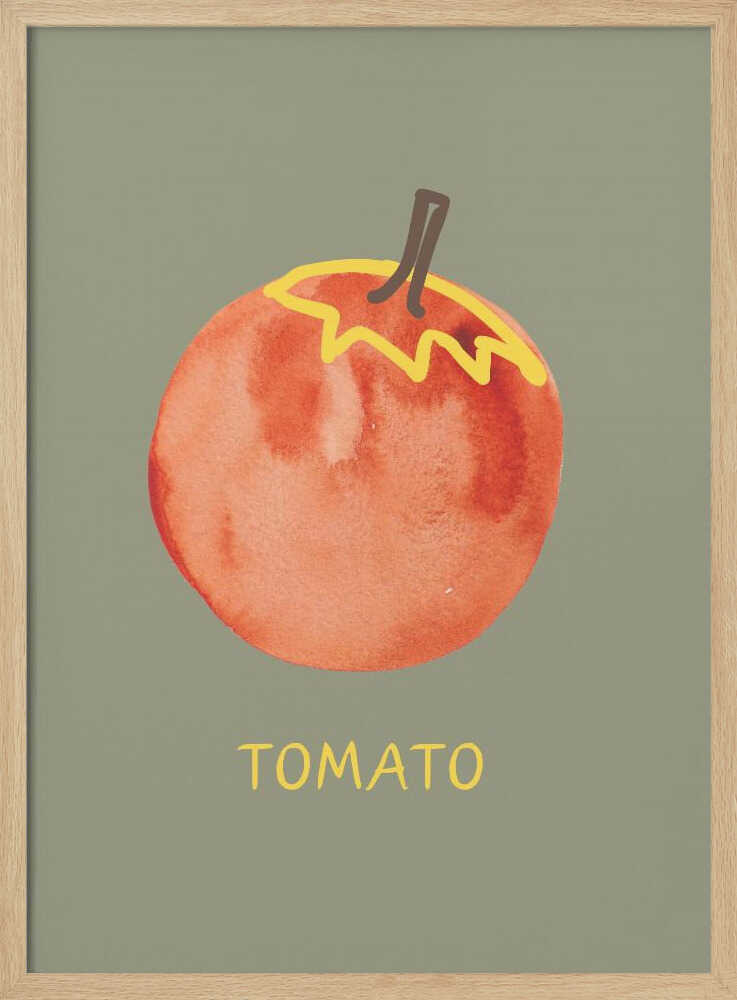 Fresh Watercolor Tomato
