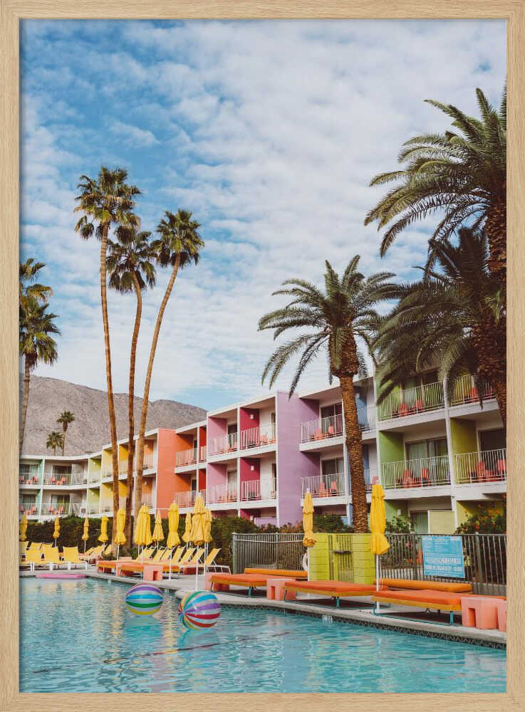 Colorful Poolside Oasis