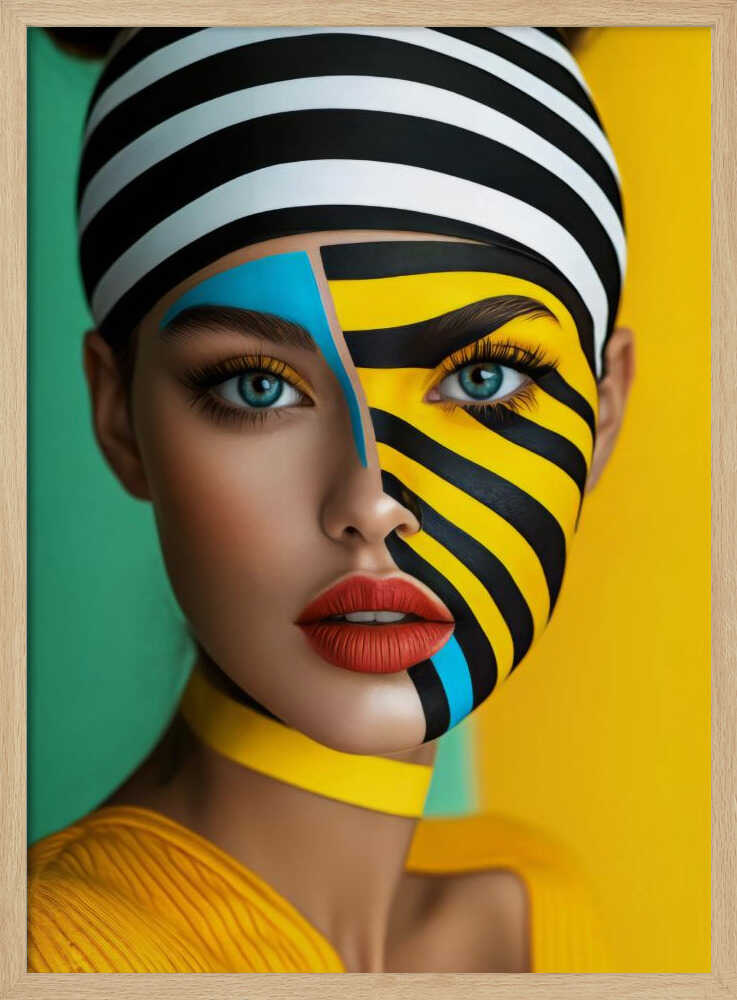 Vibrant Graphic Portrait