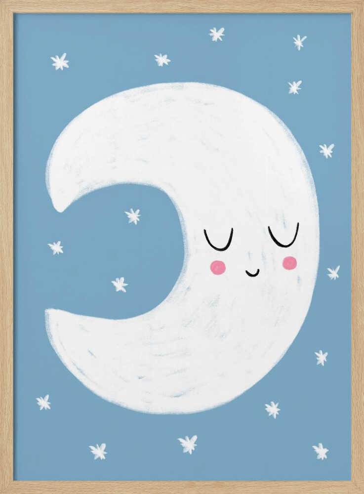 Sleepy Crescent Moon