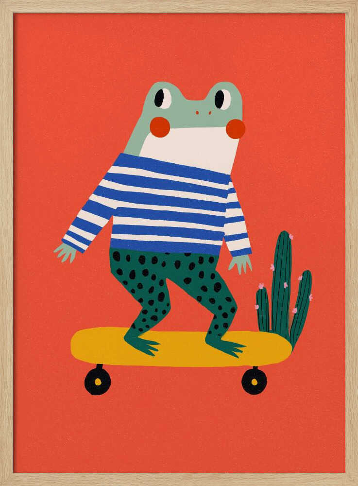 Skating frog