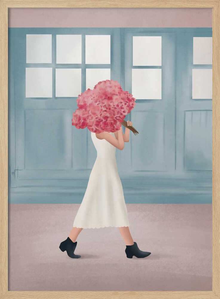 Elegant Walk With Flowers