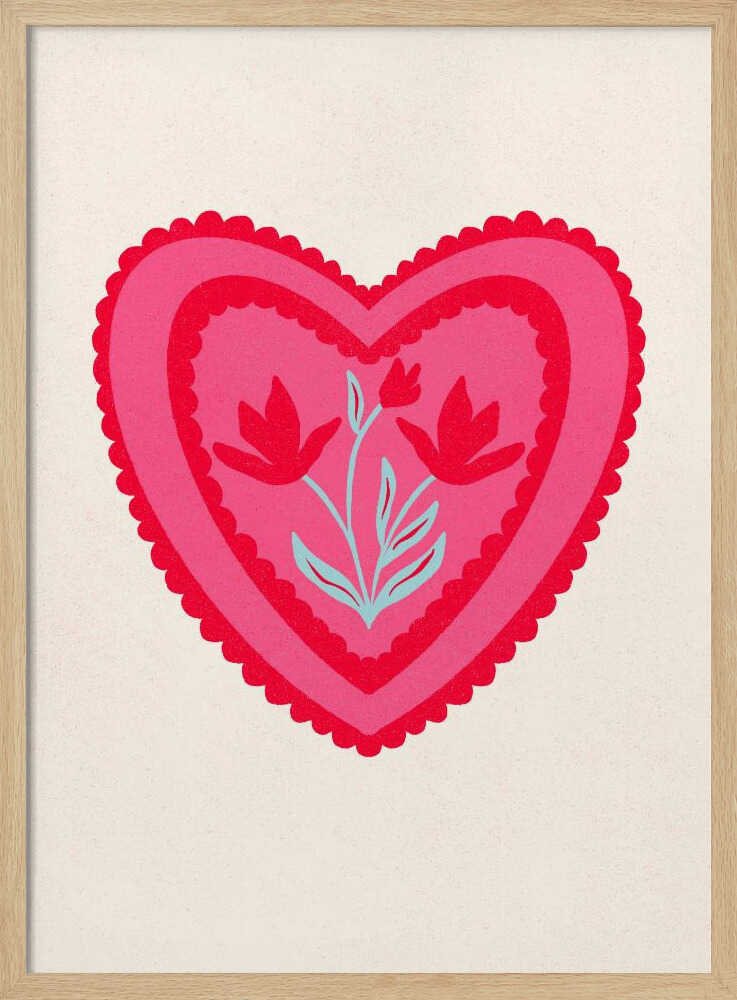 Floral Chocolate box heart