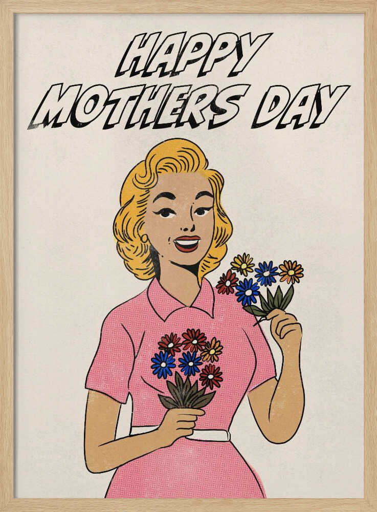 Happy Mothers Day Vintage Pop Art