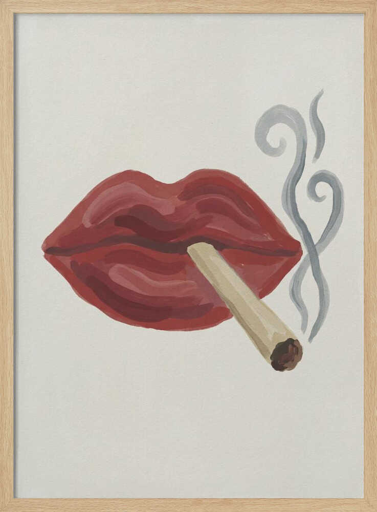 Smoking Red Lips