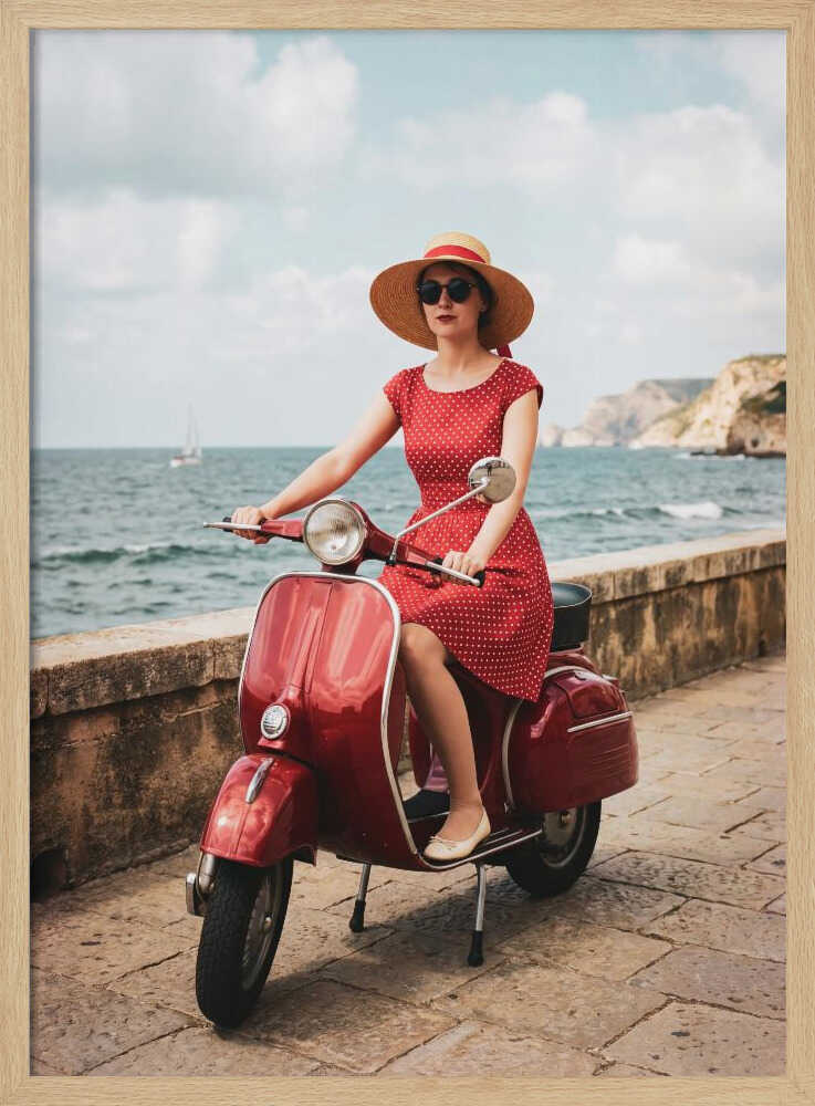 Vintage Ride By The Sea