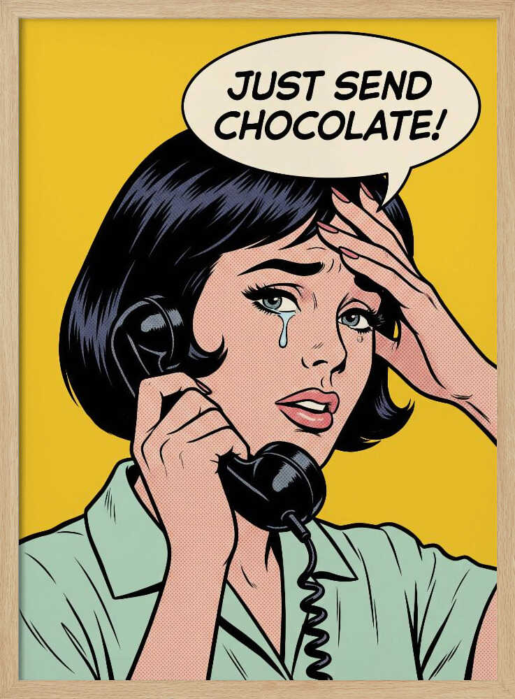 Send Chocolate Pop Art
