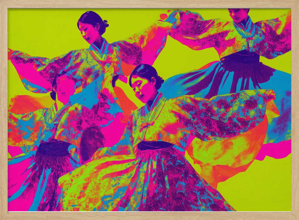 Colorful Hanbok Dancers