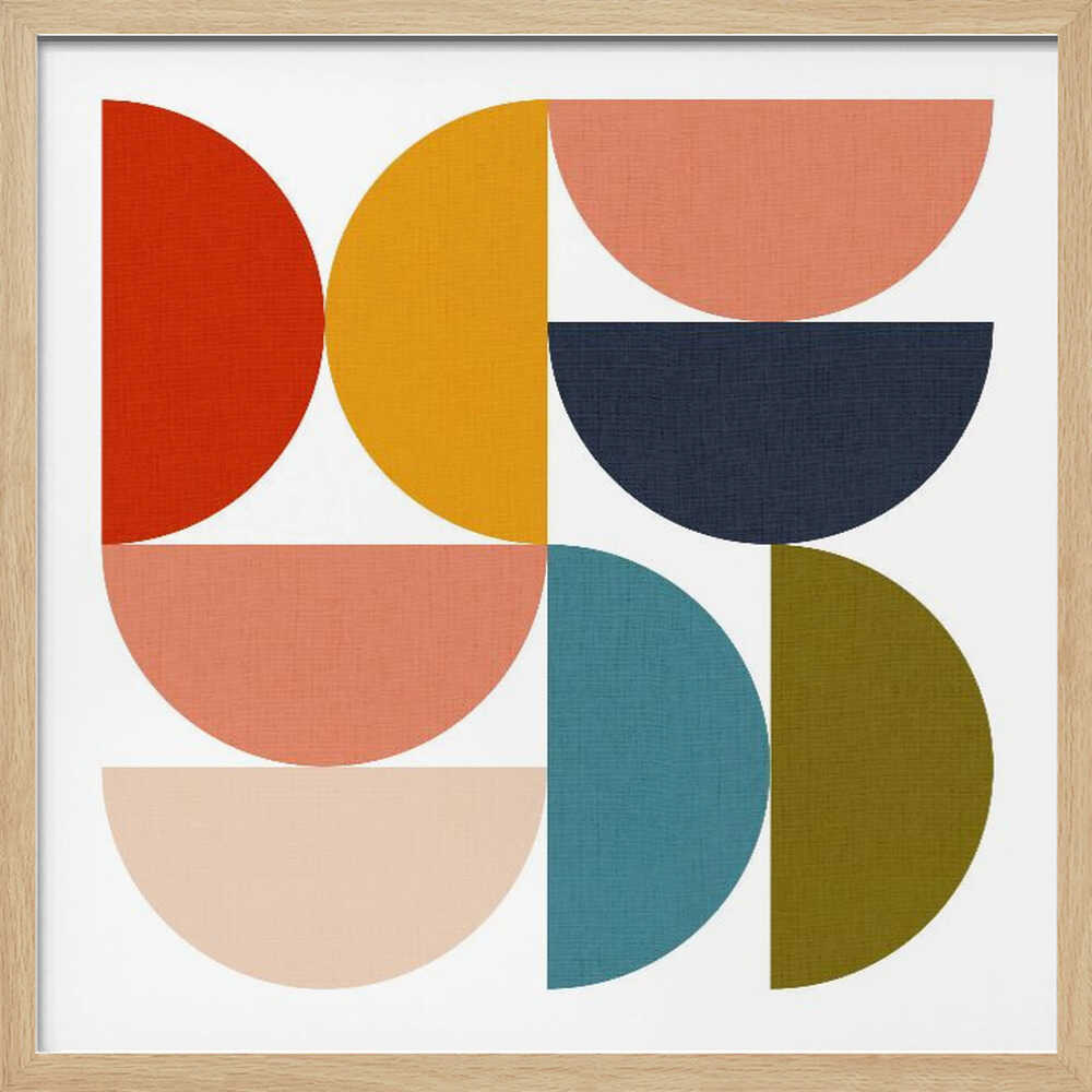 Mid Century Geometric Color Play 4