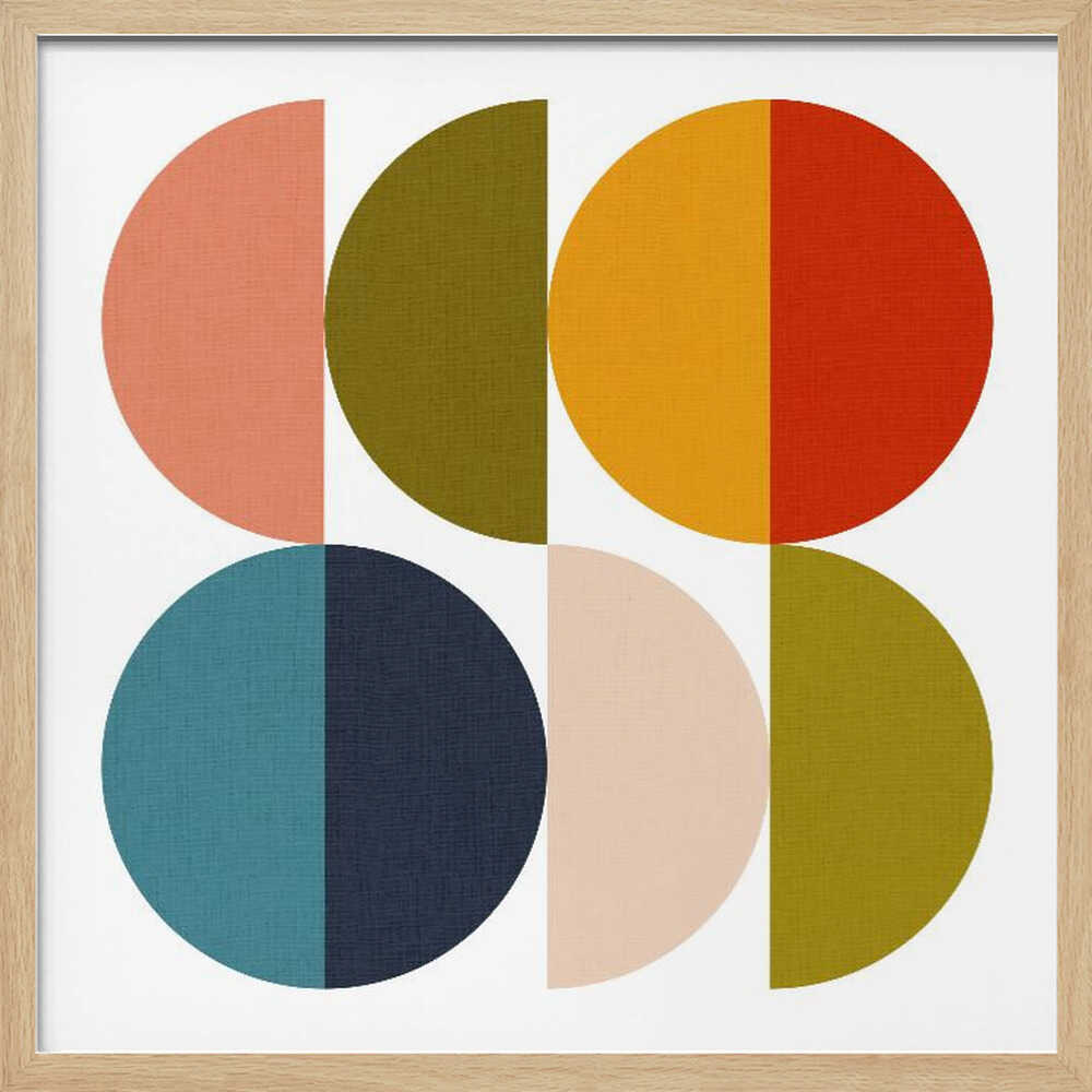 Mid Century Geometric Color Play 2