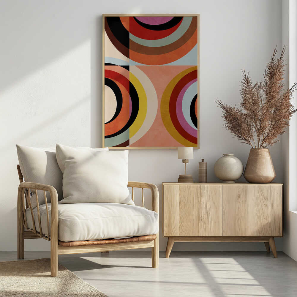 Warm Colors Bauhaus Geometry3