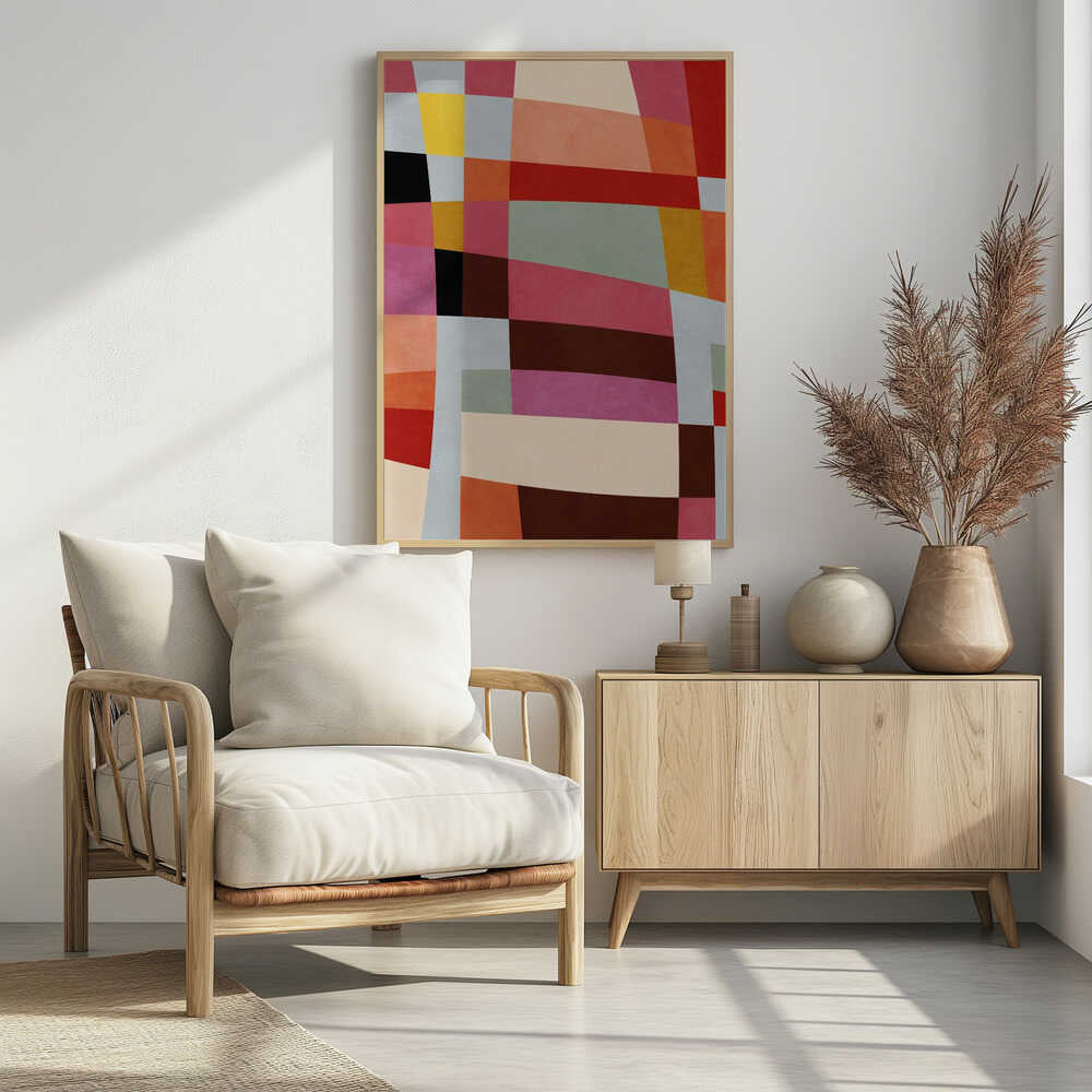 Warm Colors Bauhaus Geometry4