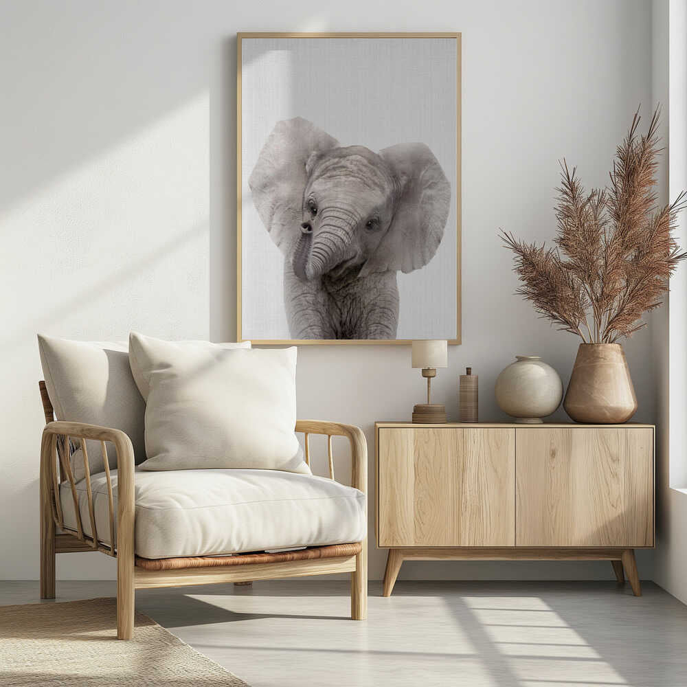 Curious Baby Elephant
