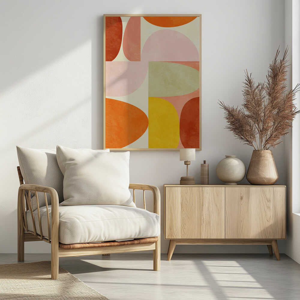 Warm Pastel Geometry