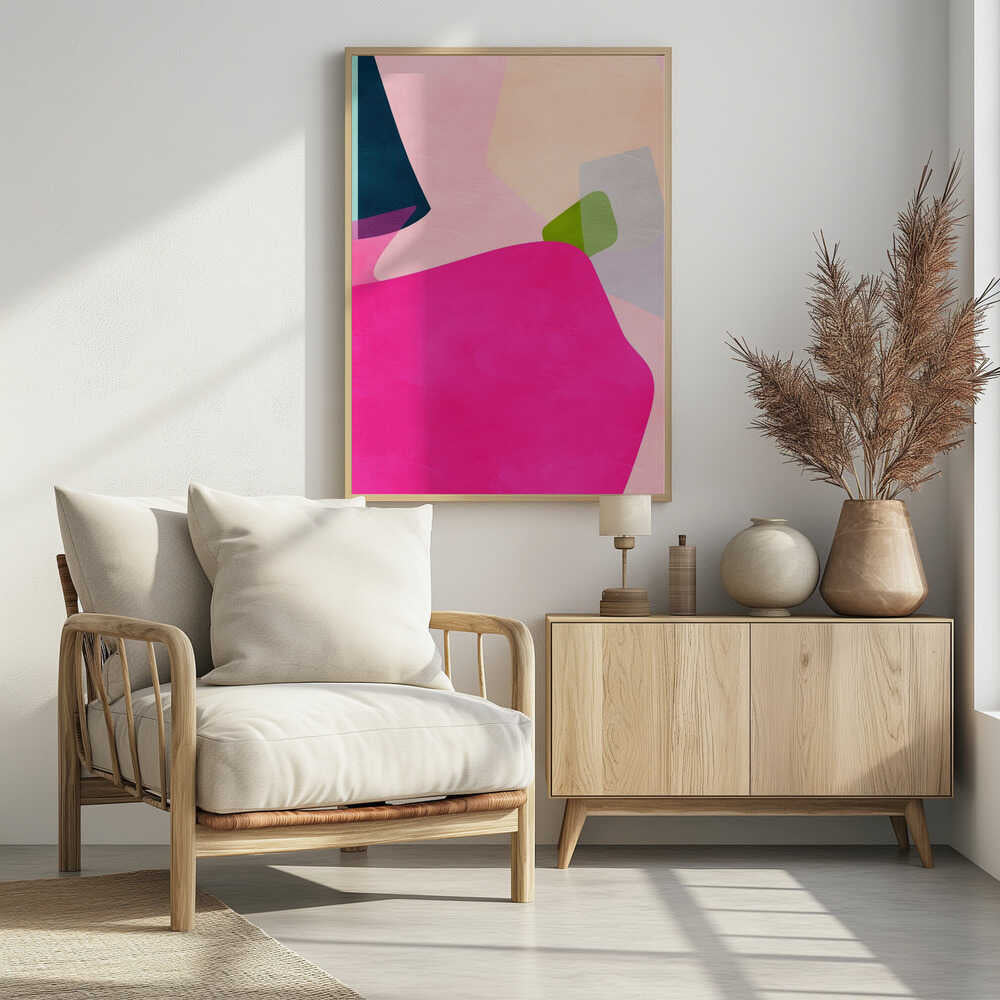Pink pastel shape