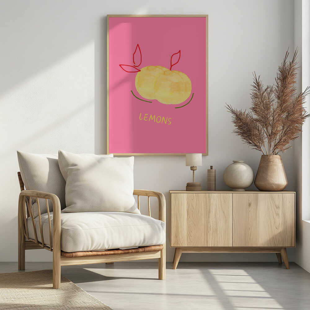 Vibrant Pink Lemons