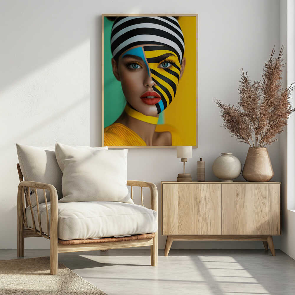 Vibrant Graphic Portrait