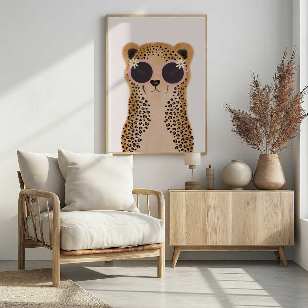 Pink Daisy Cheetah