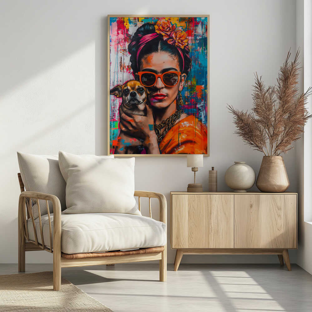 Colorful Pop Art Woman