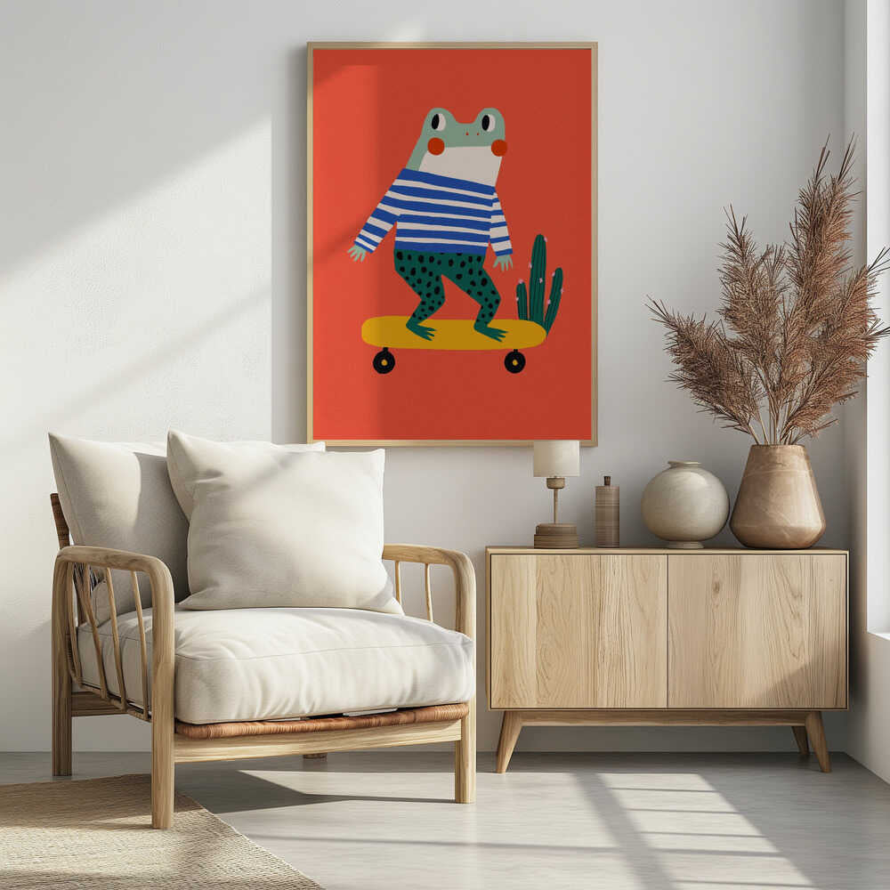 Skating frog