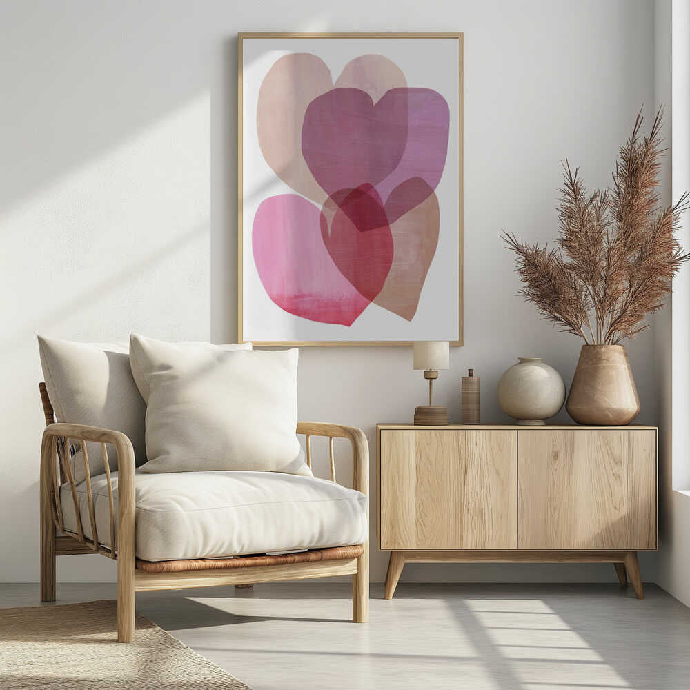 Overlapping Love Tonal Hearts 3