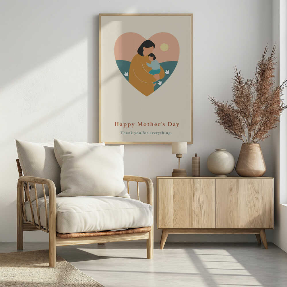 Motherhood Embrace Heart Card