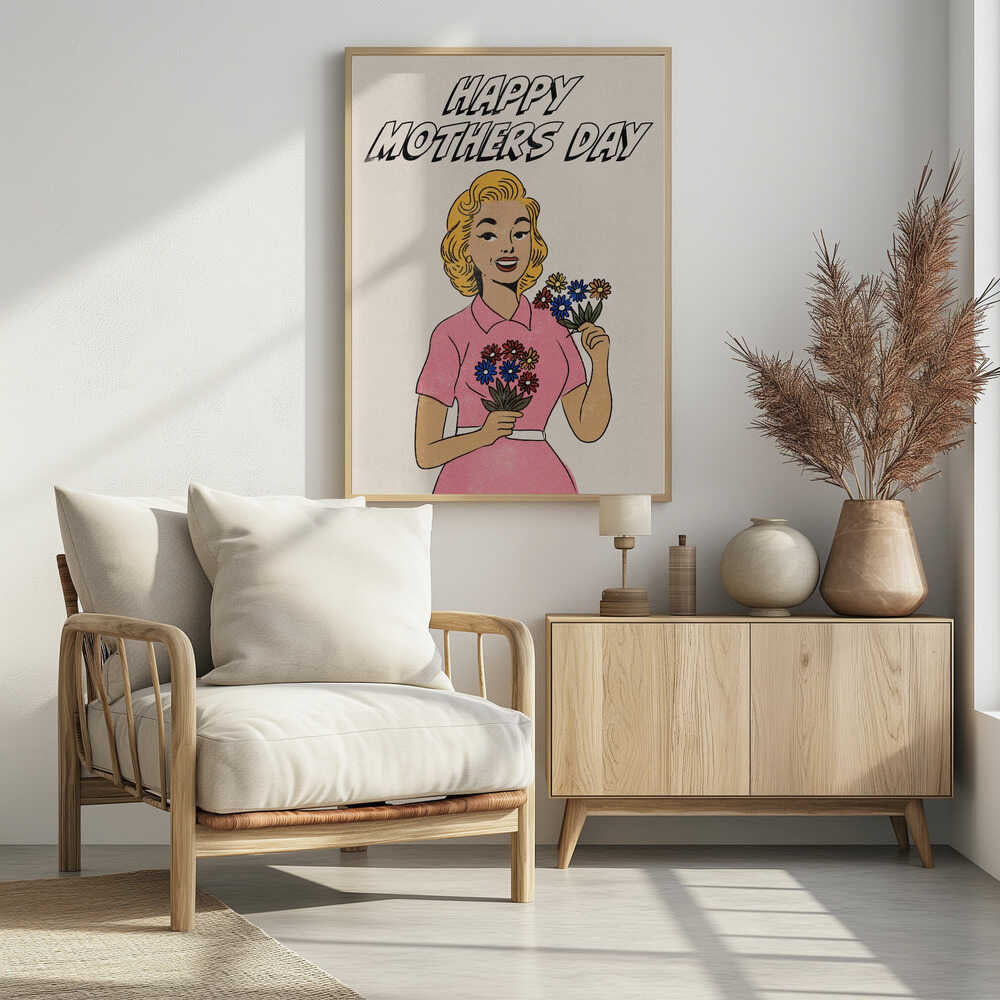 Happy Mothers Day Vintage Pop Art