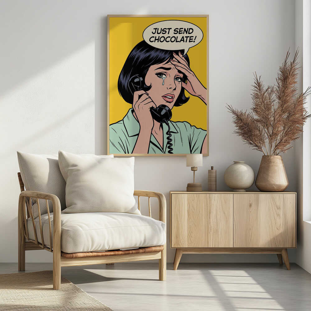 Send Chocolate Pop Art