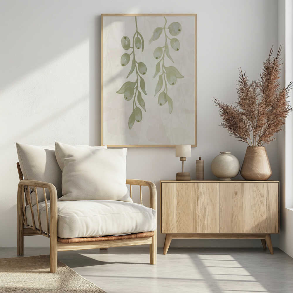 Olive Branches Watercolor