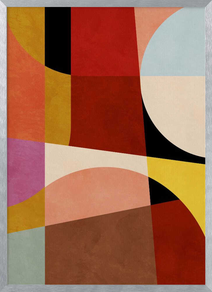 Warm Colors Bauhaus Geometry2