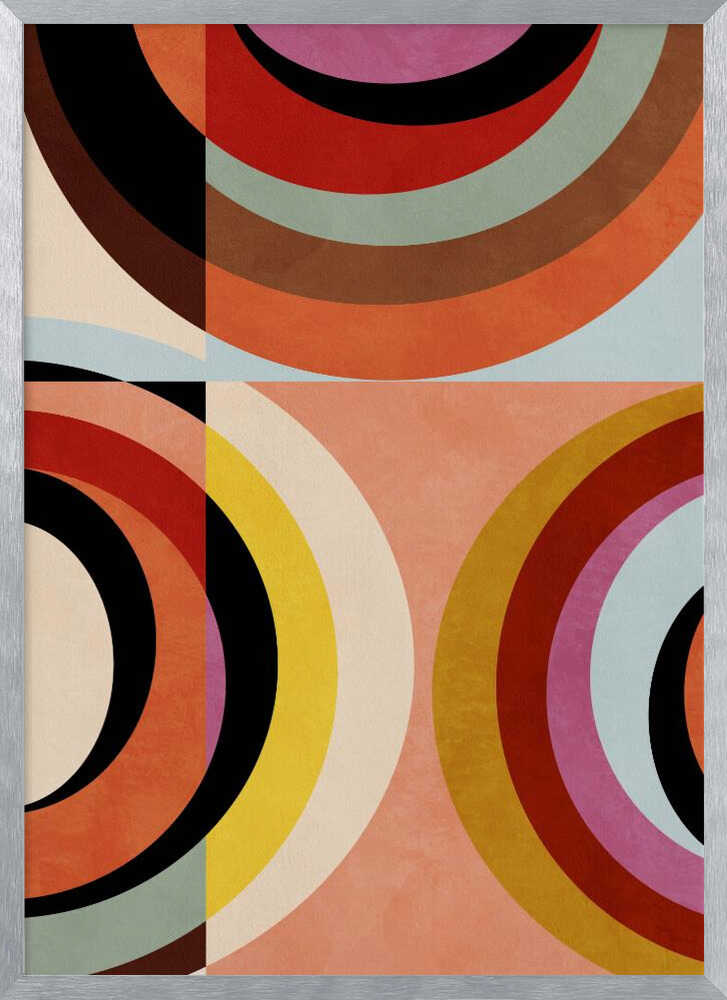 Warm Colors Bauhaus Geometry3