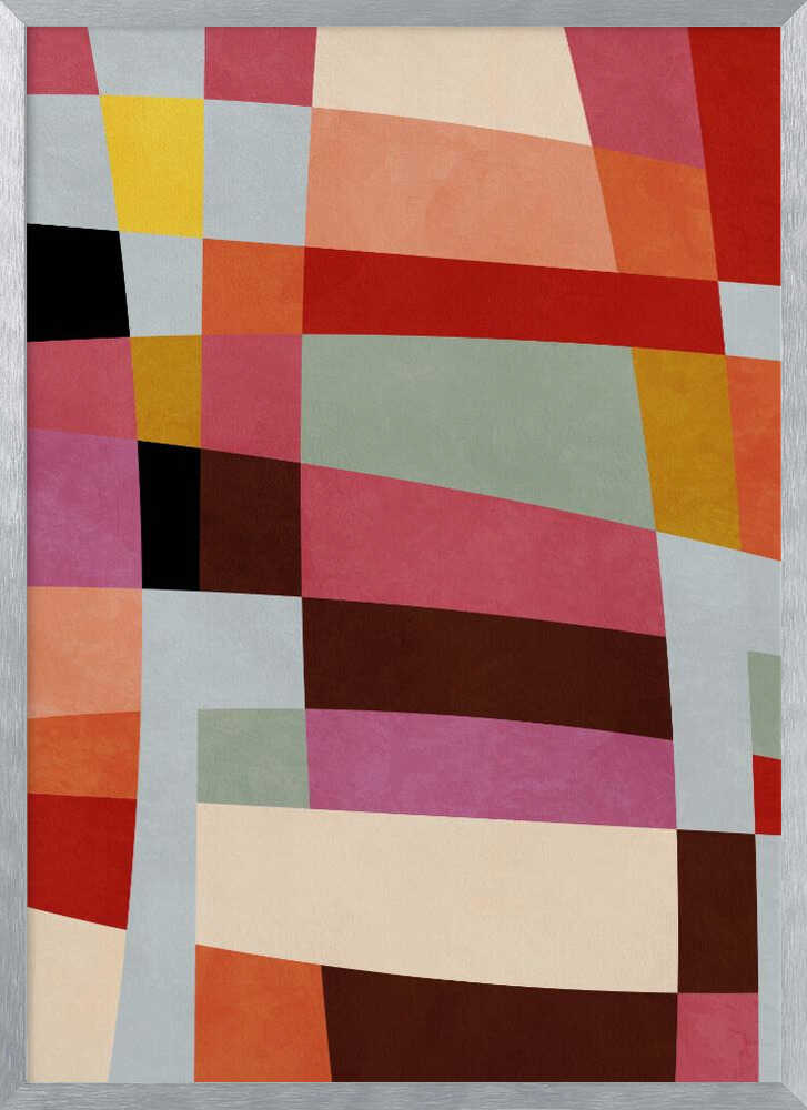 Warm Colors Bauhaus Geometry4