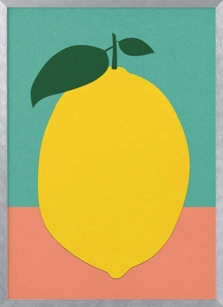Lemon With Two Leaves