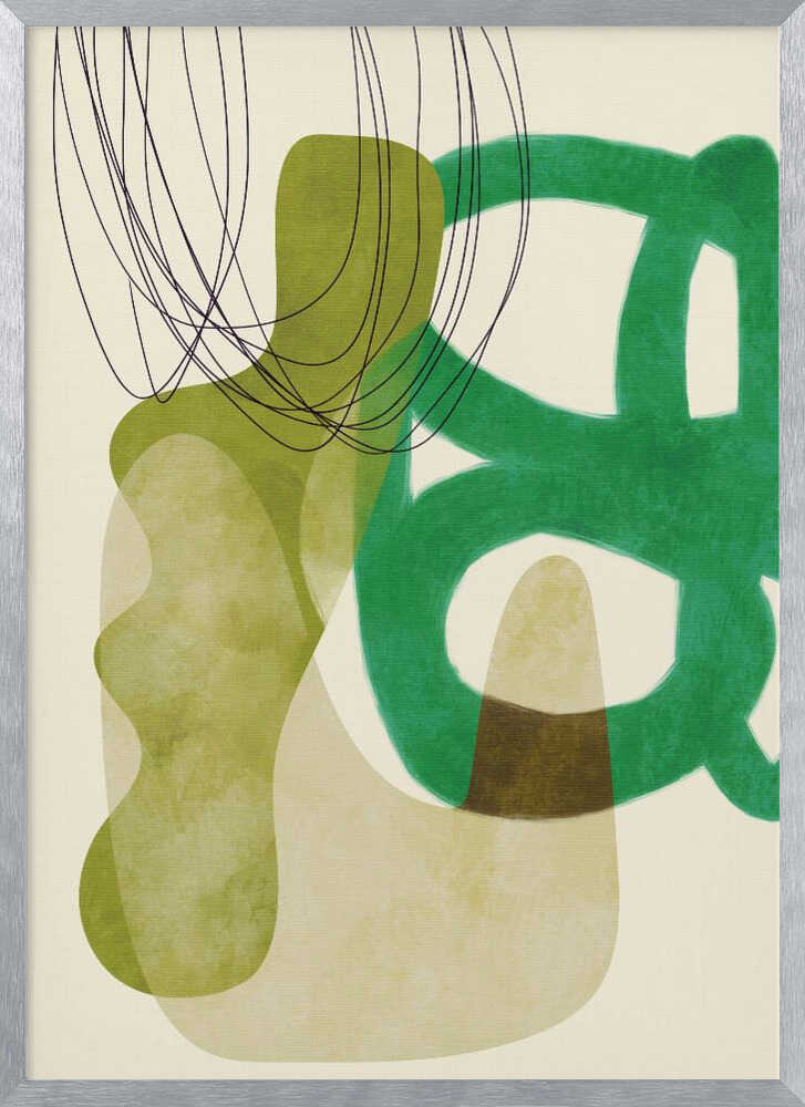 Painted Lines Green Tan Kopie