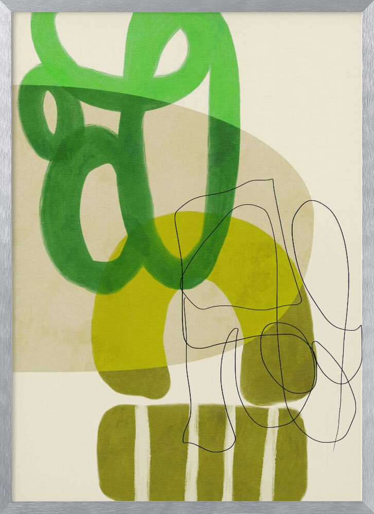 Painted Lines Green Tan 2 Kopie