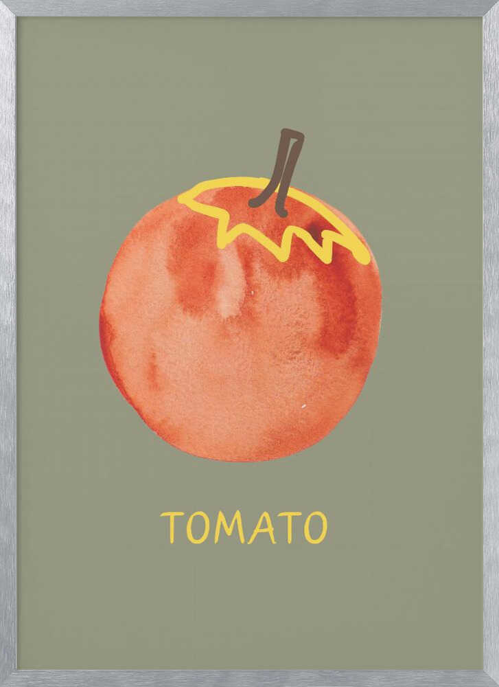 Fresh Watercolor Tomato