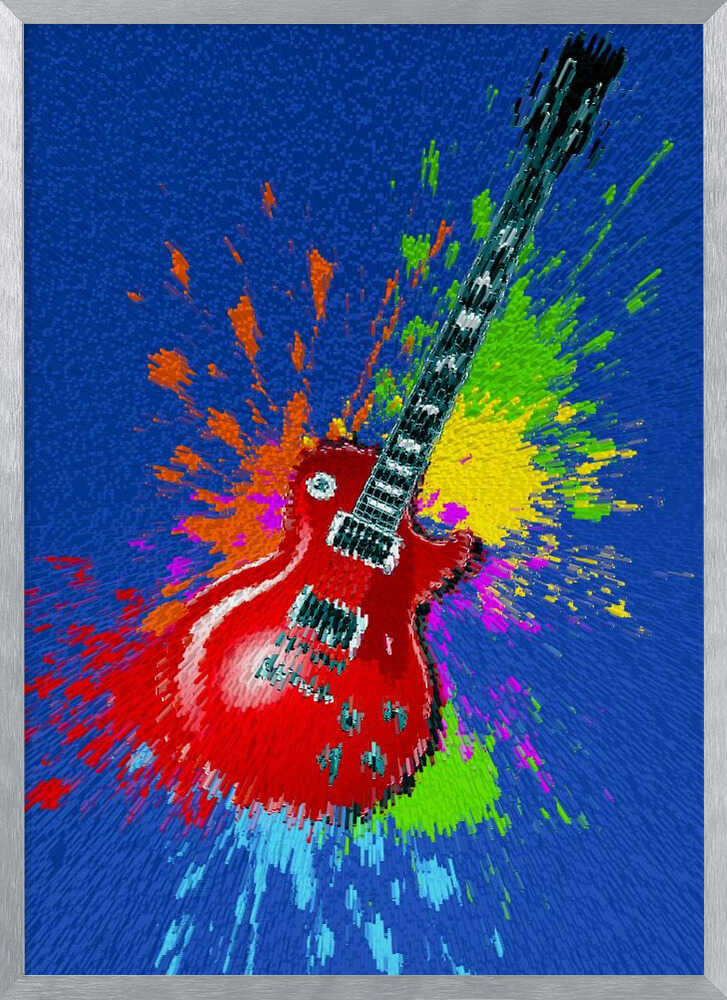 Vibrant Guitar Splash