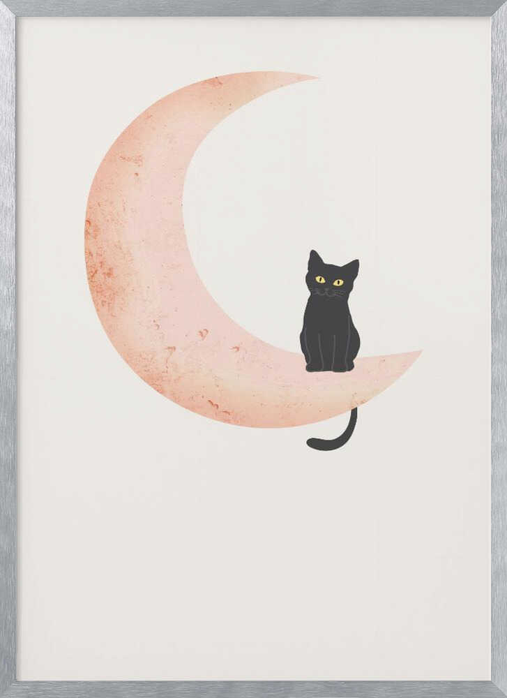 Cat Crescent Moon
